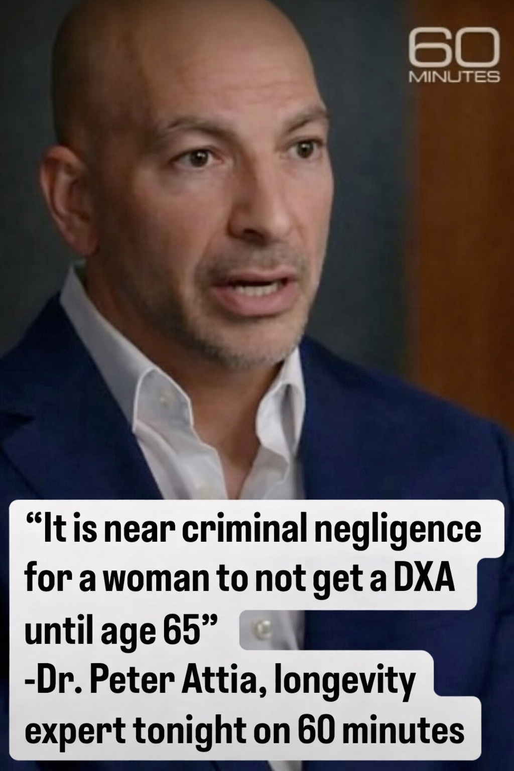 Peter Attia quote on bone health